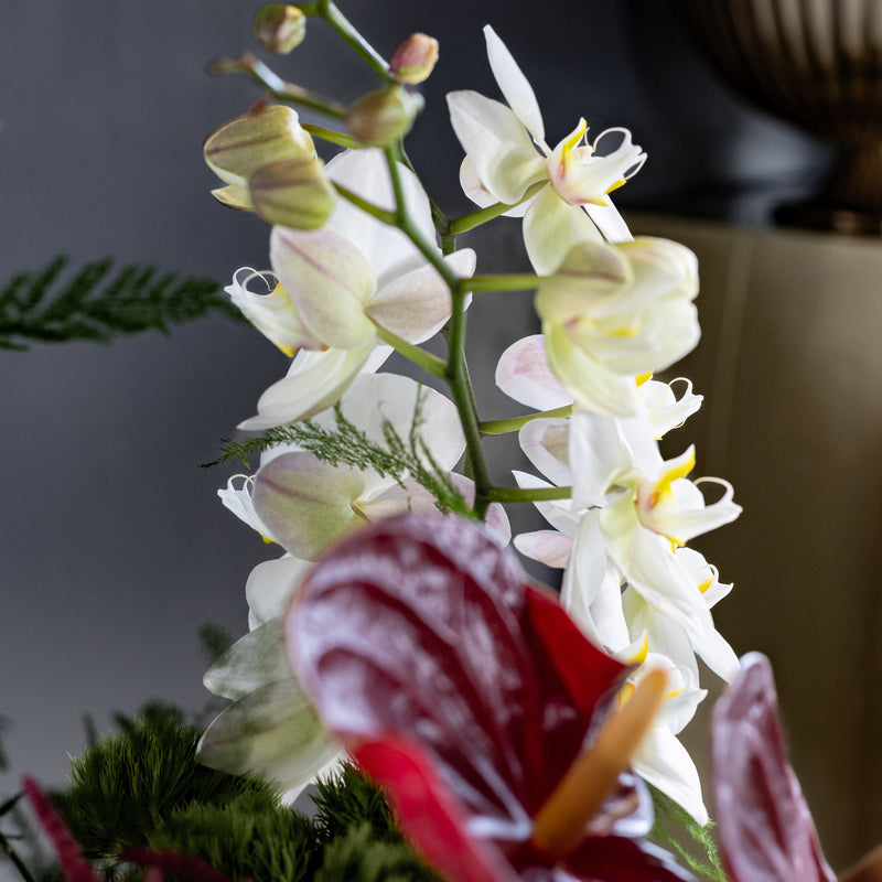 The Crimson Canvas Arrangement