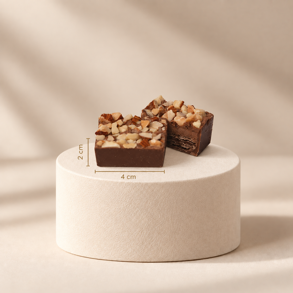 Chocolate Cream Biscuit with Nuts