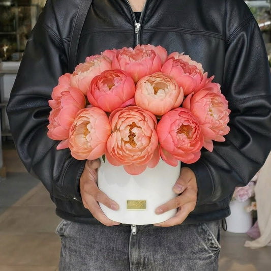 Large Coral Peonies