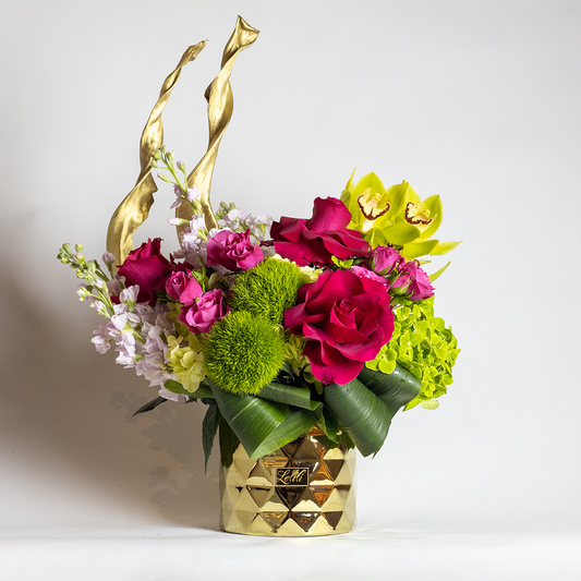 Goldie floral display